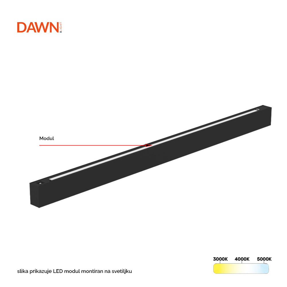 DAWN LED MODUL LT-T-020 1,2M CCT CRNA - Image 2