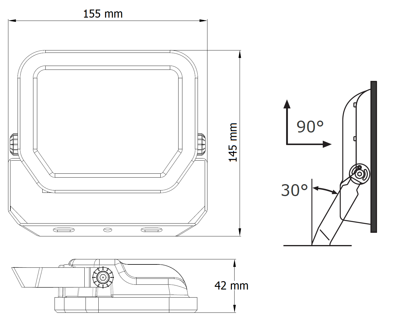 DAWN LED REFLEKTOR BR-FL 20W-02 4000K 2200lm 100° IP65 - Image 2