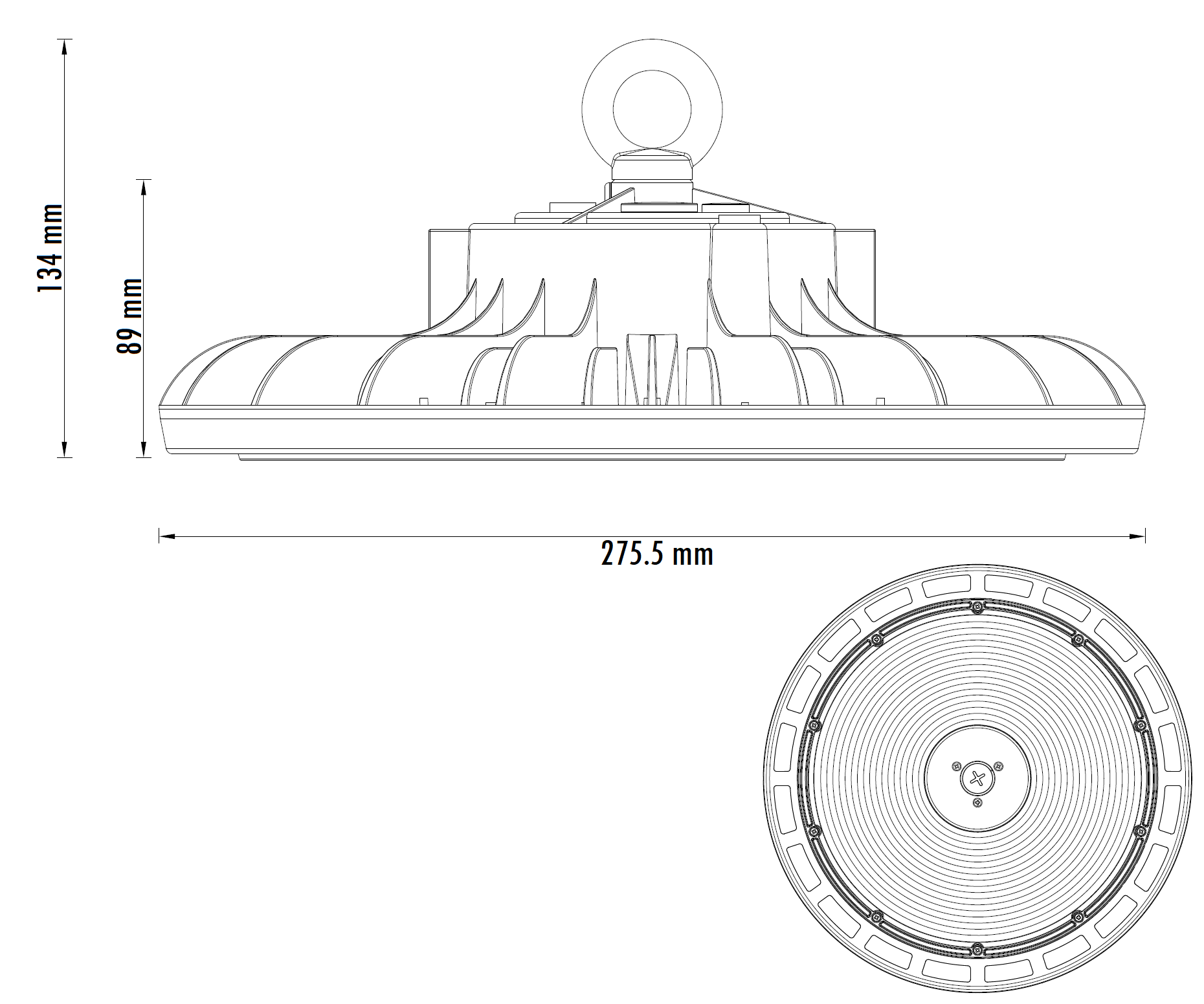 DAWN LED REFLEKTOR HBS-100W 4000K 90° IP65 - Image 3