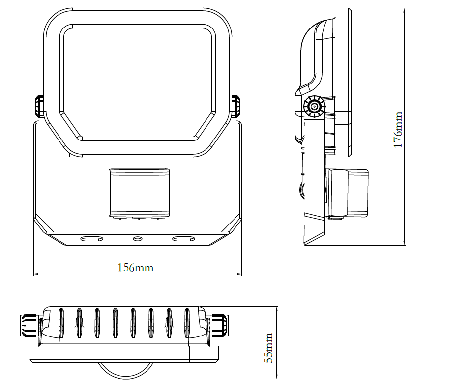 DAWN LED REFLEKTOR SENZOR BR-FL20W-02 PIR 4000K 2200lm 100° IP65 - Image 2
