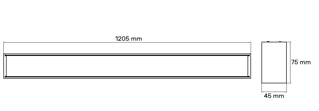 DAWN LED SVETILJKA LT-T-020 33/40/42/45W CCT CRNA 1,2 met - Image 2