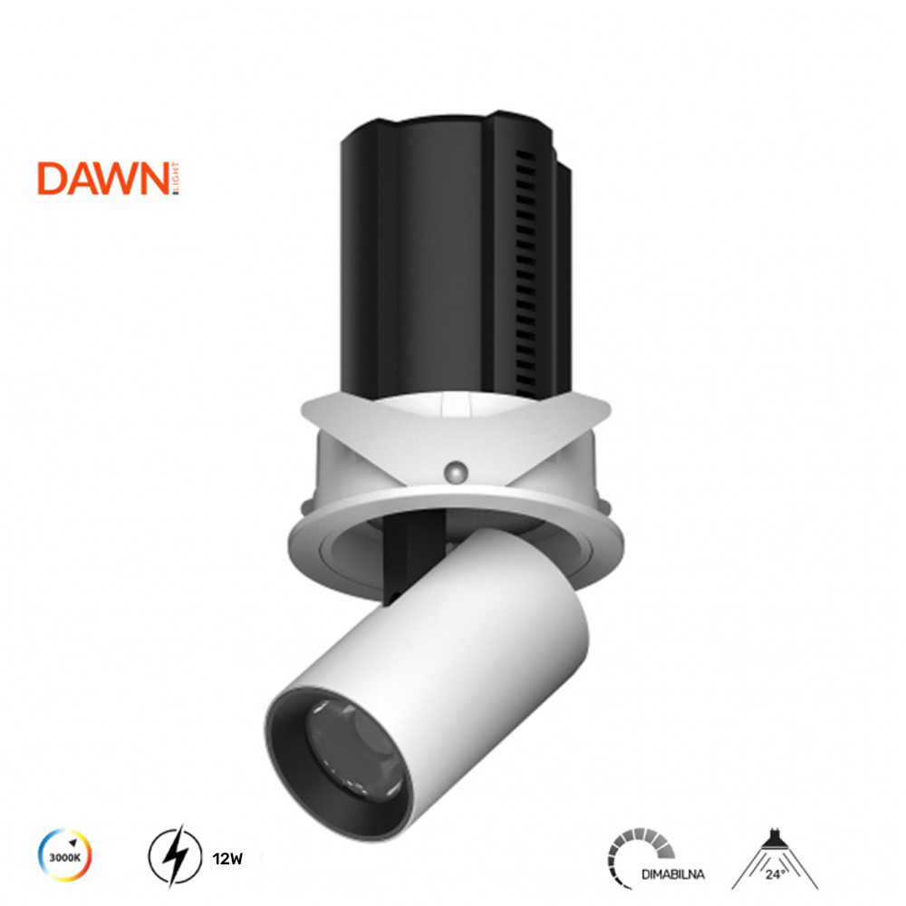 DAWN LED SVETILJKA V324 12W 3000K DIMABILNA BELA