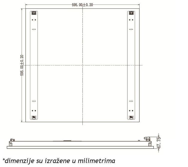 KUĆIŠTE LED PANELA T02A6060AN - Image 6