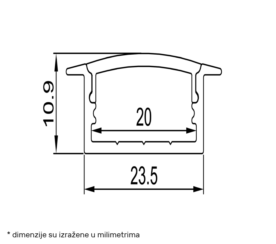 LED PROFIL LL-ALP013-R KOMPLET SIVI - Image 2