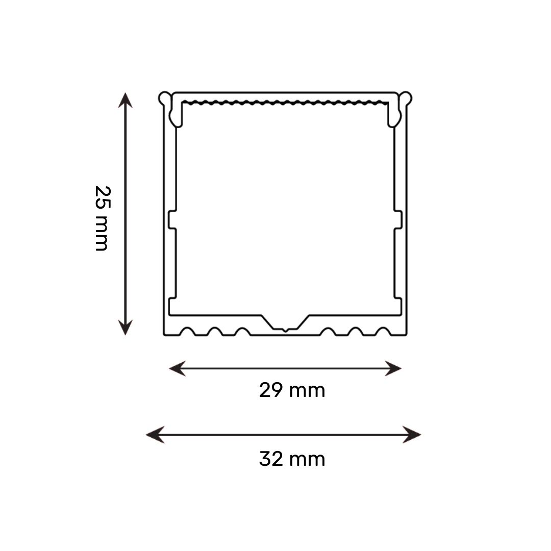 LED PROFIL LL-ALP018-R KOMPLET SIVI - Image 2