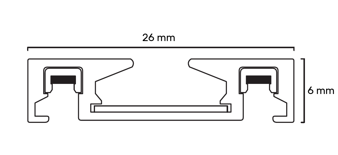 MAGNETIC SLIM 26A ŠINA 2 MET BELA - Image 2