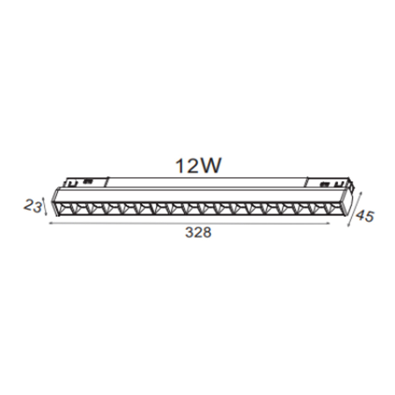 MAGNETIC SVETILJKA LED02-12W 3000K 30° 48V DC CRNA - Image 4