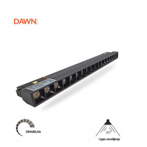 MAGNETIC SVETILJKA LED02-12W 3000K 30° 48V DC CRNA NEW