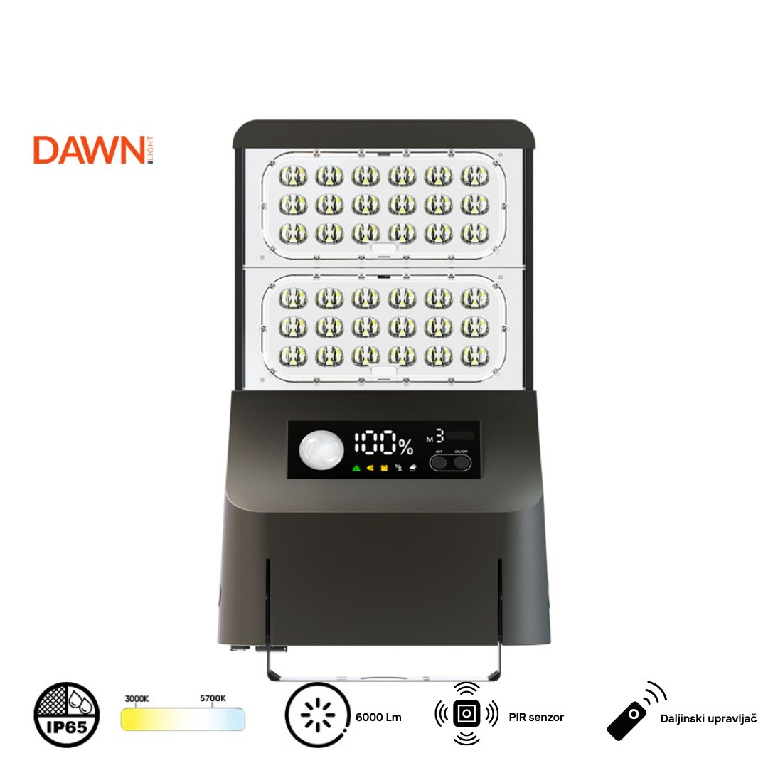 SOLARNA LED SVETILJKA ALFA SSL-56 26W 3000/5700K 6000lm IP65 - Image 4