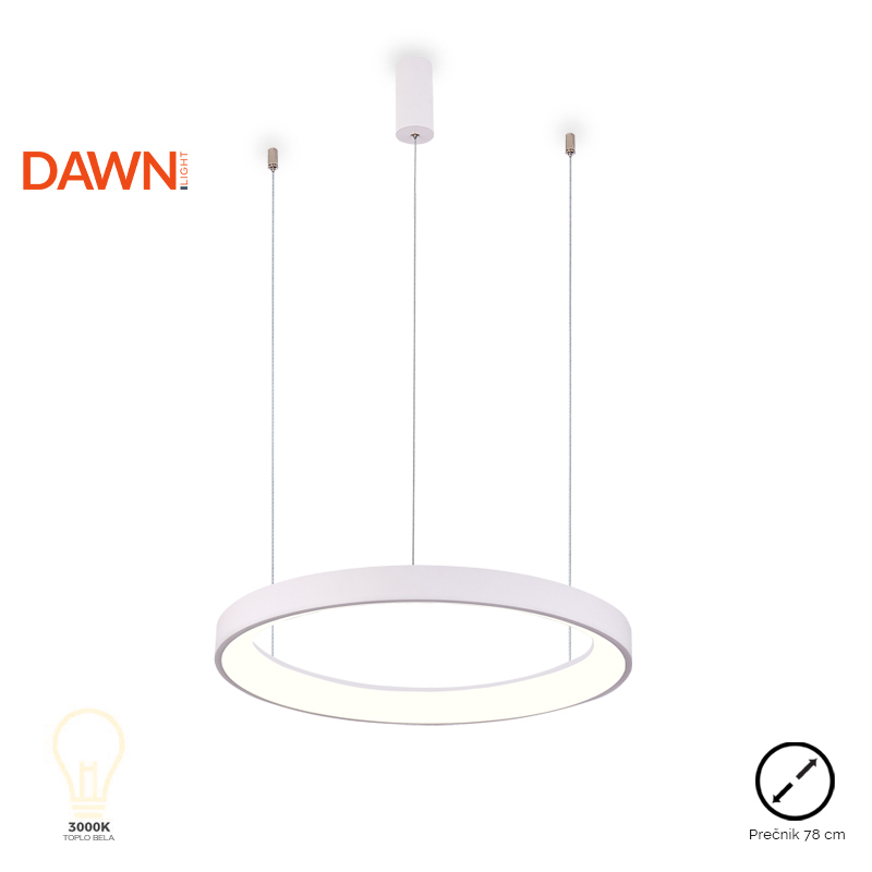 VESTA 365 VISILICA LED 60W 3000K BELA (Ø 780 mm)